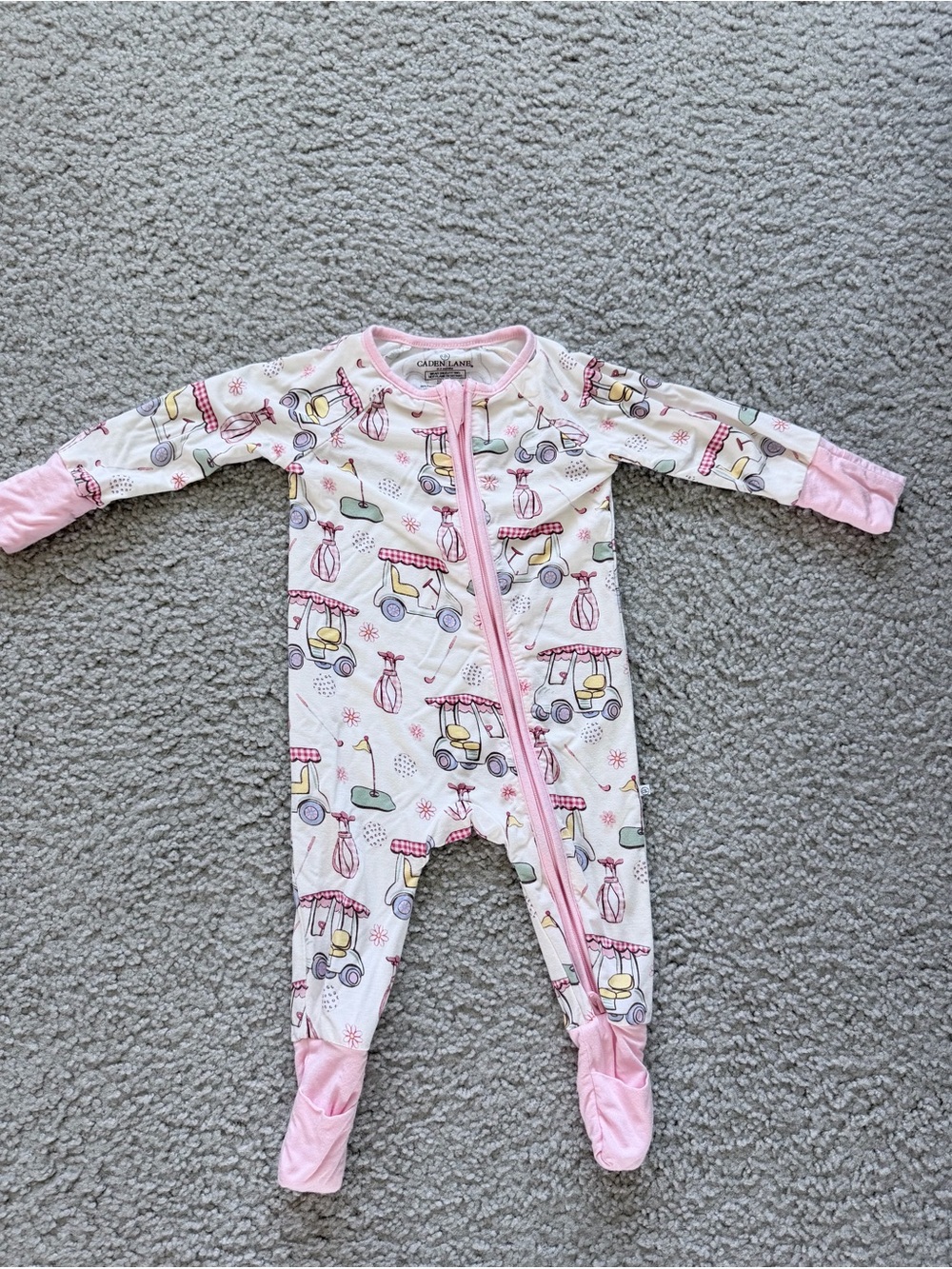 Caden Lane “Country Club Cuties” Convertible Zip Romper